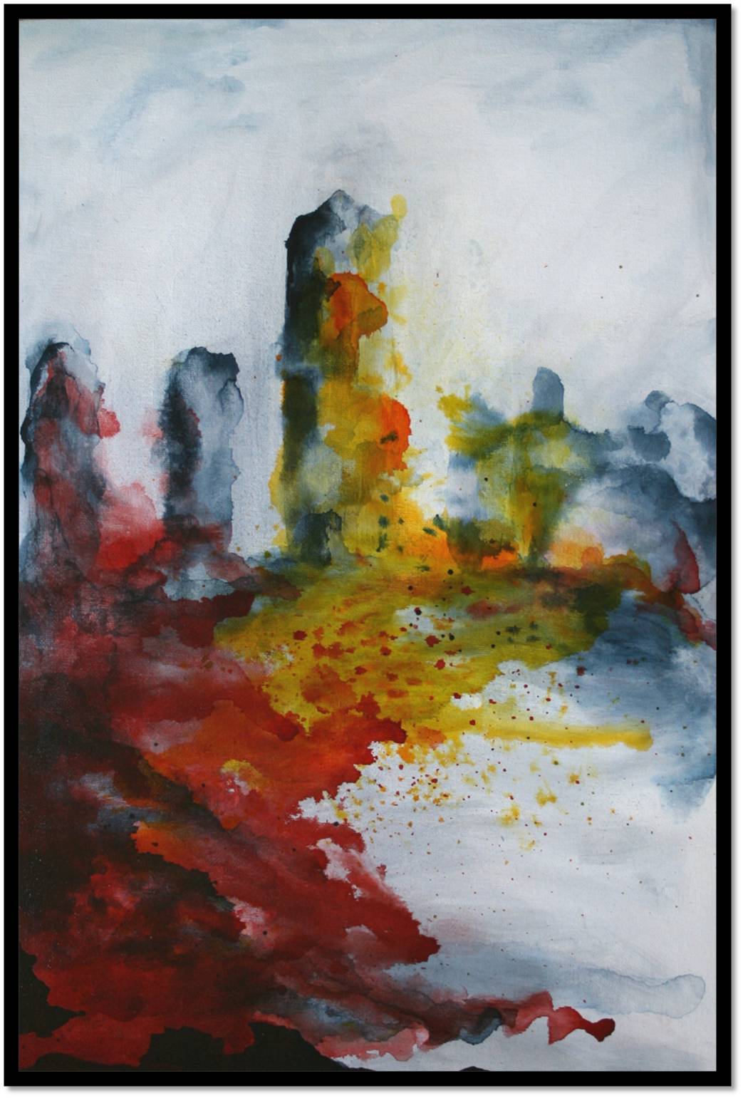 San Gimignano - 2010 (Tusche auf Malpappe) ca. 40 x 60 cm